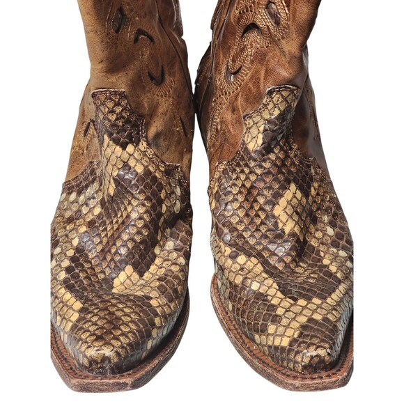Corral Python Womens Vintage Cowboy Boots Size 9 - Picture 3 of 13